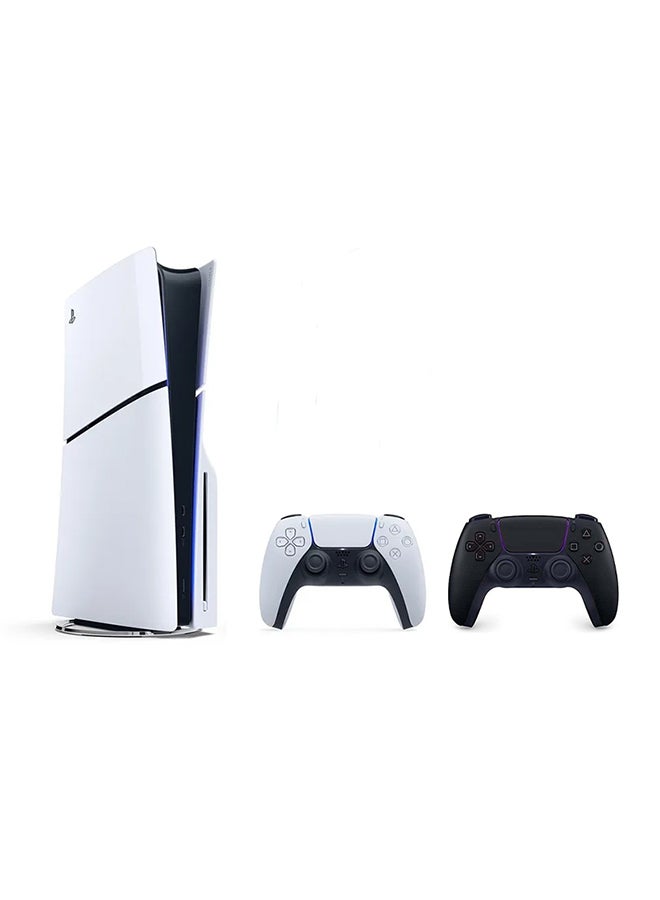 Sony PlayStation 5 Slim Console Disc Version With Extra Black Controller - Image 1