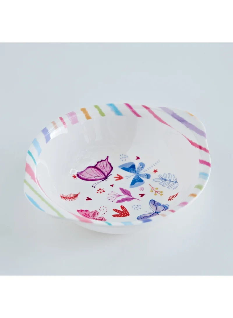 Home Box Ivy Meadows Trinity Melamine Flutter Soup Bowl 340 ml