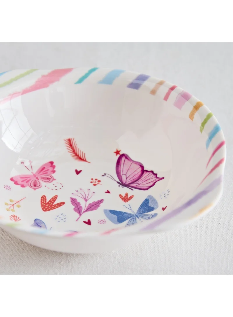 Home Box Ivy Meadows Trinity Melamine Flutter Soup Bowl 340 ml