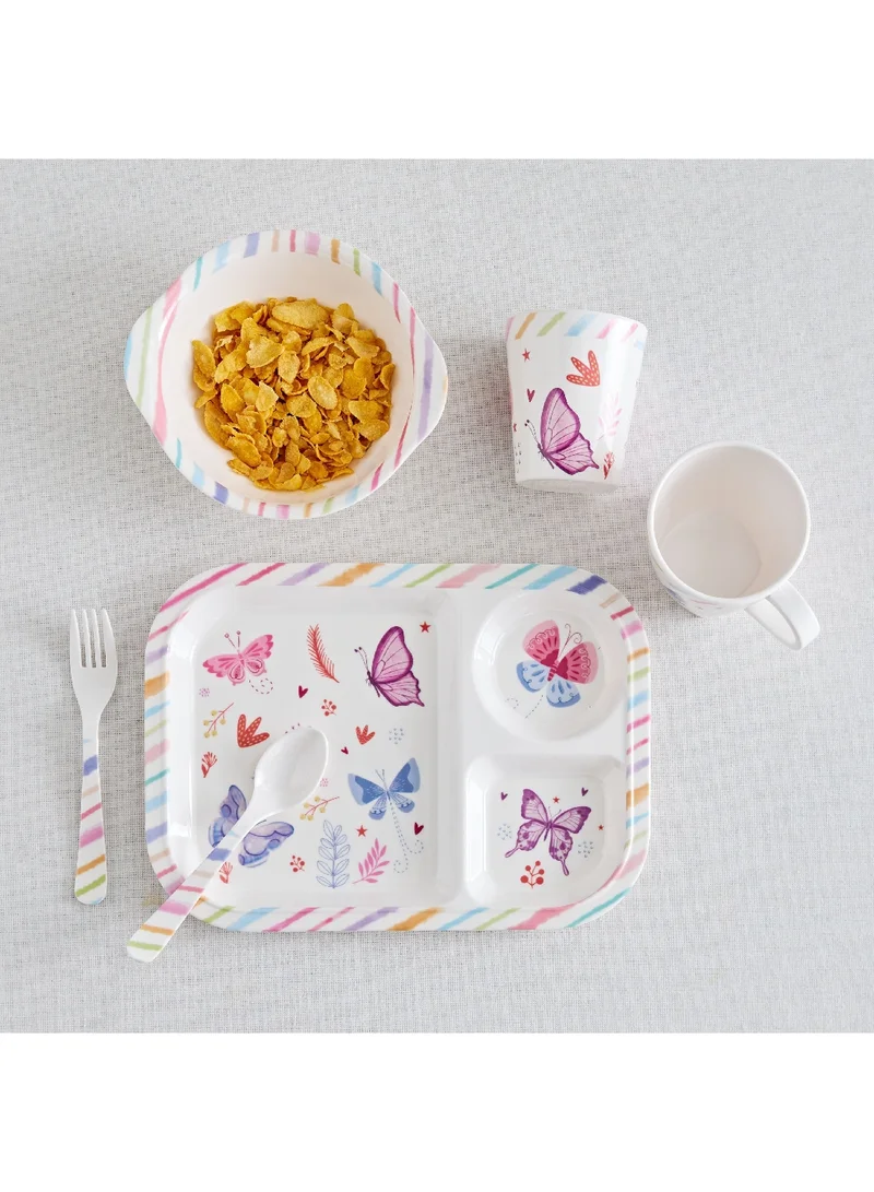 Home Box Ivy Meadows Trinity Melamine Flutter Soup Bowl 340 ml