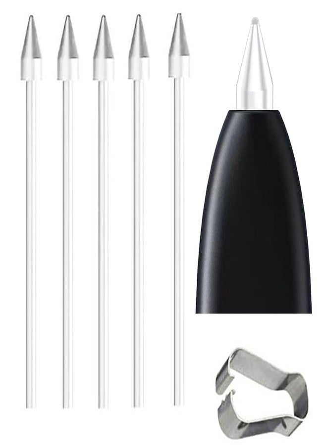 5 PCS Galaxy Tab S10 S Pen Soft Tips/Nibs Compatible with Galaxy Tab S10 / S10 Plus/Tab S10 Ultra S Pen Replacement Tips/Nibs with Tools (S10/S10+/S10 Ultra White*5)