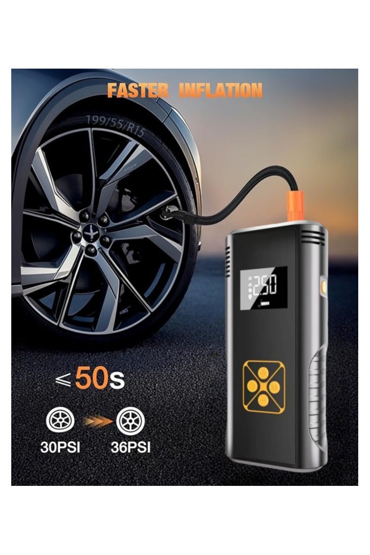 اديببولا بطارية متنقلة اشتراك مشغل للسيارة بقوة 8000 ملي امبير مع منفاخ هواء مدمج - Image 3