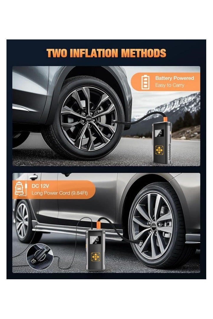 اديببولا بطارية متنقلة اشتراك مشغل للسيارة بقوة 8000 ملي امبير مع منفاخ هواء مدمج - Image 4