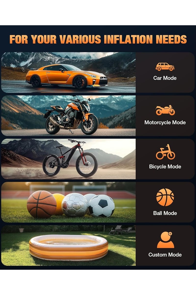 اديببولا بطارية متنقلة اشتراك مشغل للسيارة بقوة 8000 ملي امبير مع منفاخ هواء مدمج - Image 5