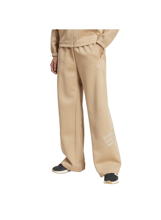 Adidas W Fi 3S Oh Pt Brown Training Pants For Women XS - Image 2