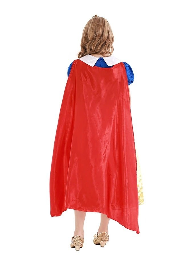 ميكسد سنو وايت عباءة ، صنعة بديعة الفاخرة سنو وايت تنورة ، يتوهم وأنيقة ملابس الفتيات ، ولعب الأدوار ، موضوع الحزب ، هدية مثالية ( 100 سم ) - Image 3