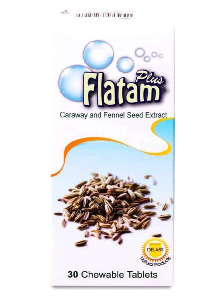 DELLAS NATURAL PRODUCTS Flatam Plus Chewable Tablets - Image 1