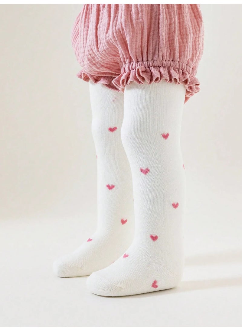 Baby Long Socks Set of 3 Pairs with Cute Designs – Made of Soft Cotton to Keep Your Child’s Legs Warm in All Seasons – Suitable for Ages 1–2 Years - Image 3