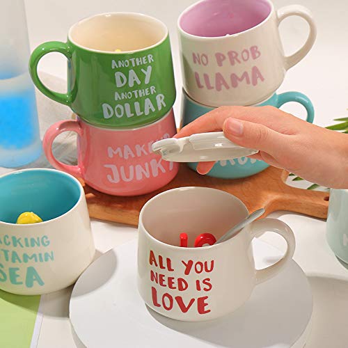 Arawat Sloth Mug Gift Funny Coffee Mug 3d Animal Sloth Mug Ceramic 350 ml Tea Mug with Spoon & Coaster Coffee Mug Cute Coffee Mug Birthday Gift for Friend Women Men - Image 3