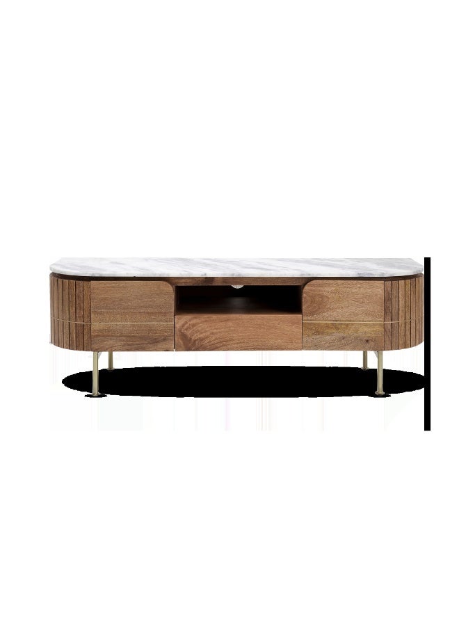 كاري طاولة تلفاز غريس خشبية  - Image 2