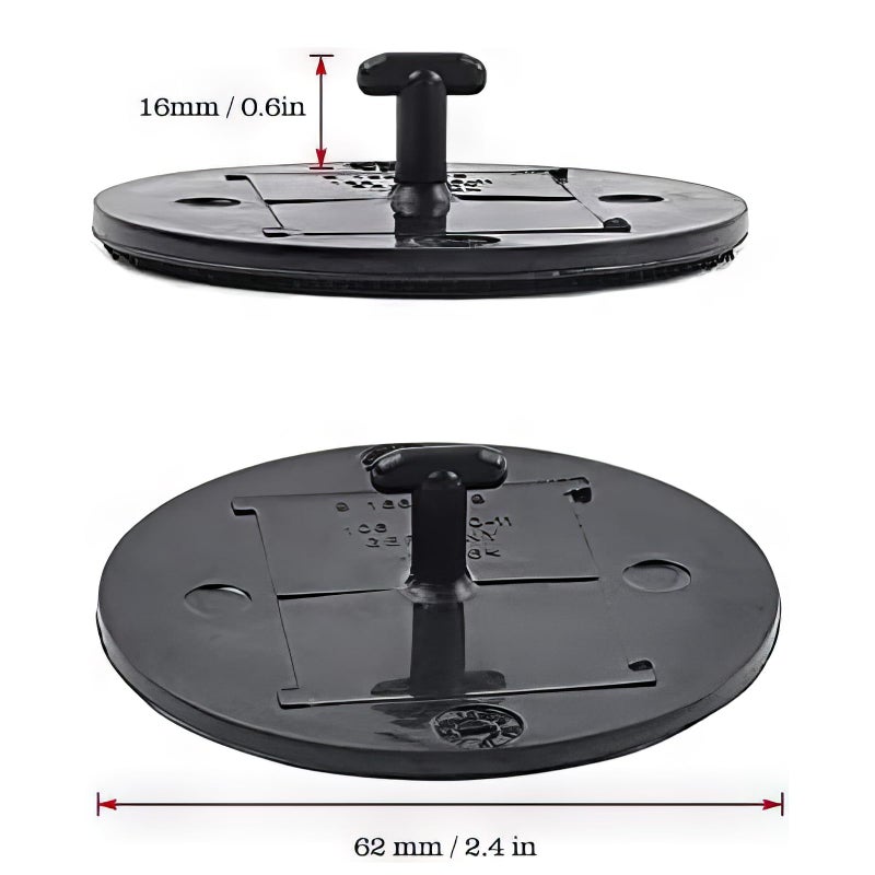 OTUAYAUTO 4PCS Floor Mat Fastener - Replacement for BMW Carmats Fixation Clips with T-Hook Anchor for Velour Carpet - Image 3