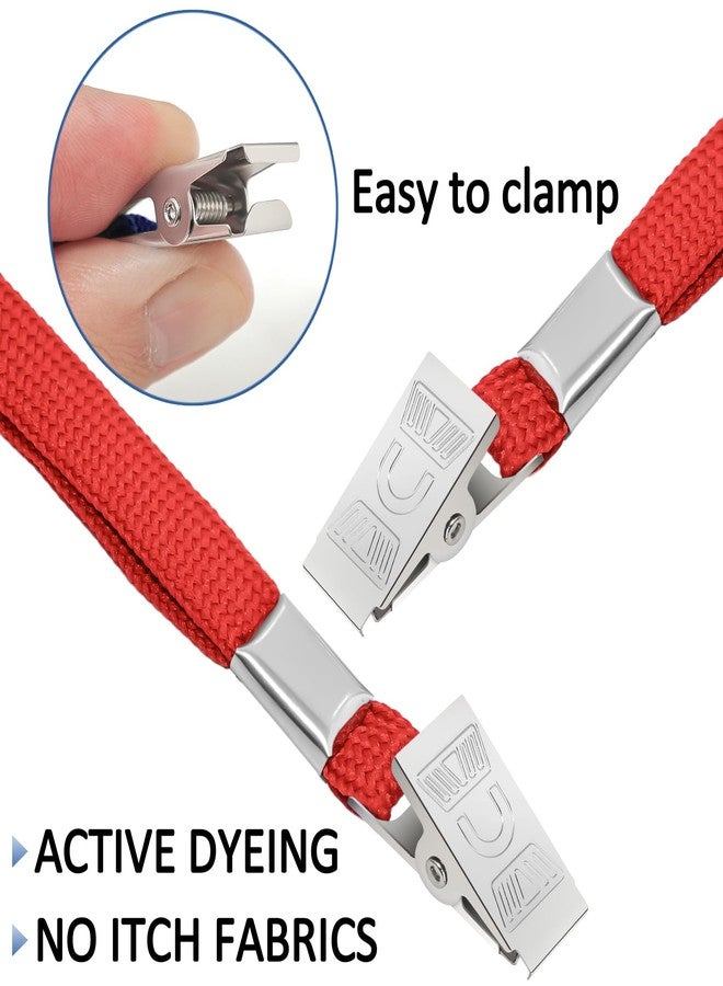 Beieverluck 400 Pack Colored Neck Lanyard Bulk with ID Card Holder Lanyards for ID Badges Vertical Name Badge ID Card Holders Flat Neck Lanyards with Clip for Nurses Teacher Students, Multicolor - Image 3