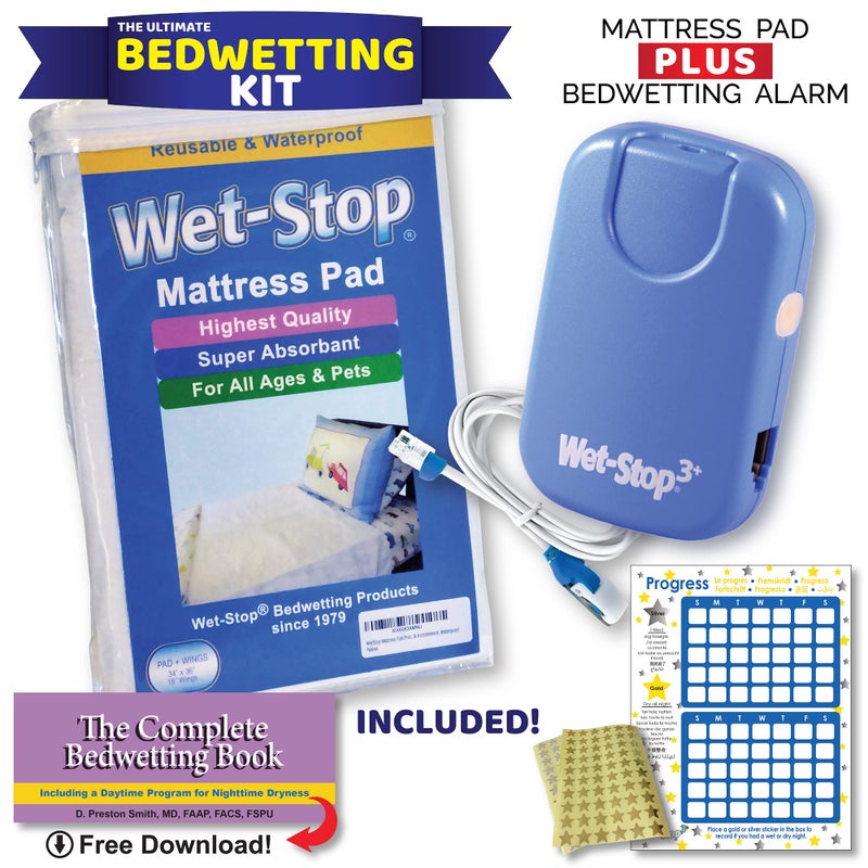 Wet-Stop3 Kit: Bedwetting Enuresis Alarm with Waterproof Bed Pad for Boys and Girls - Image 2