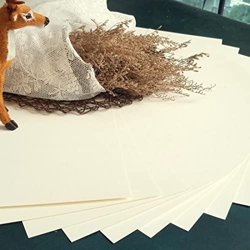 YVMVDV 20 Sheets Cream Cardstock Paper 8.5 x11 inch, 250gsm Cardstock Paper for DIY Arts and Cards Making, Invitations, Stationary Printing,Scrapbook Supplies (250gsm/92lb) - Image 2