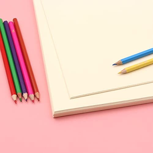 YVMVDV 20 Sheets Cream Cardstock Paper 8.5 x11 inch, 250gsm Cardstock Paper for DIY Arts and Cards Making, Invitations, Stationary Printing,Scrapbook Supplies (250gsm/92lb) - Image 5
