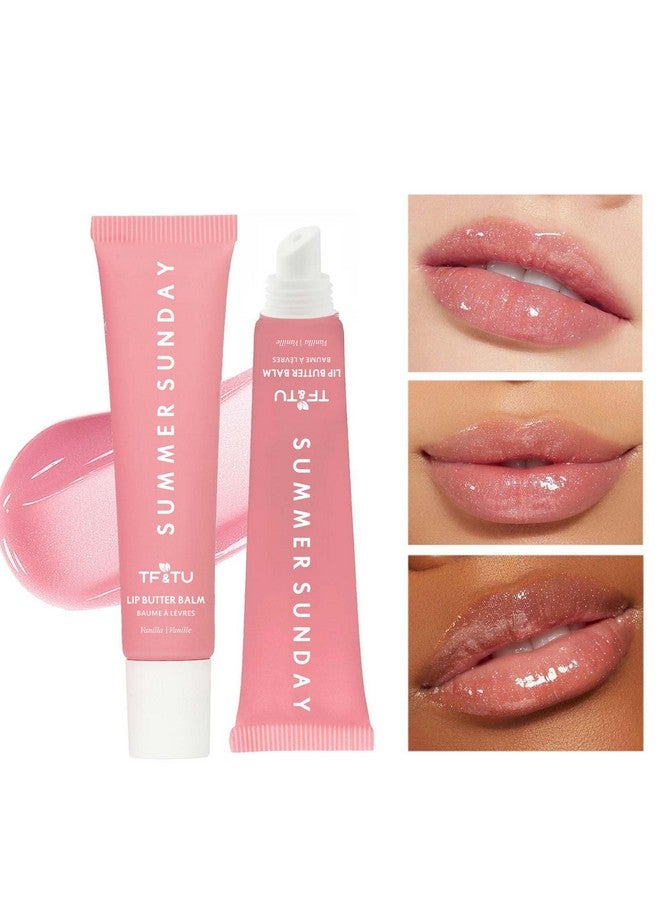 Petansy Tinted Lip Butter Balm 4 Colors Summer Special Lip Butter Balm Set Long Lasting Hydrating Jelly Tint Lip Stain Balm Natural Plumping Lip Tint Lip Care Lip Mask for Soft & Smooth & Protect Dry Lip - Image 2
