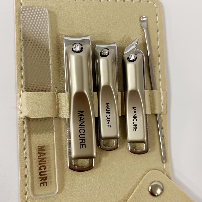 5 Piece Nail And Foot Care Set Including Nail Clippers Nail File And Ear Pick With Portable Storage Case For Home Travel Use Practical Gifts For Men Women And Elderly - Image 2