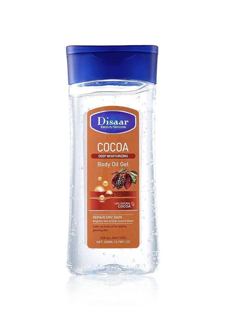 Disaar Disaar Deep Moisturizing Body Oil Gel with Cocoa - 200 ml  - Image 1