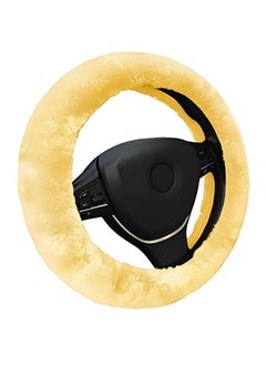 Generic Fur Steering Wheel Cover (Beige) 
