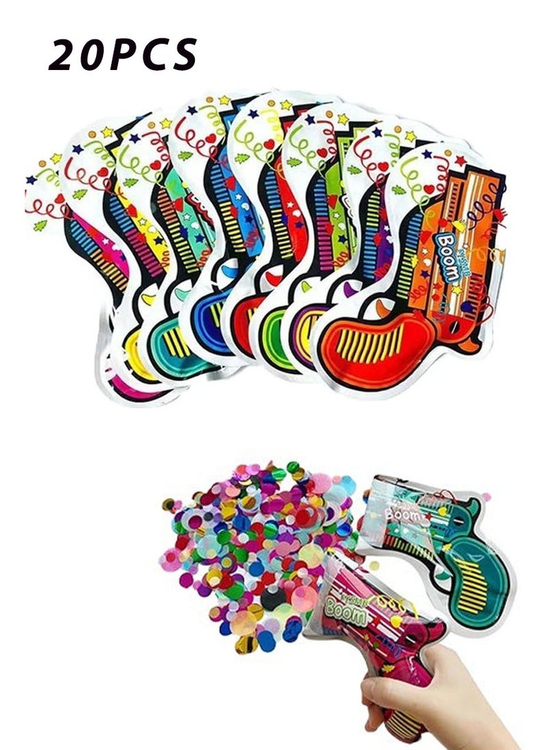 rocooart Handheld Automatic Inflatable Small Salute Cannon, Party Toy, Multicolor Confetti Ribbon, Safe Eco-Friendly Party Supplies, Weddings, Graduations, Parties and Celebrations - Color Randomly - Image 1