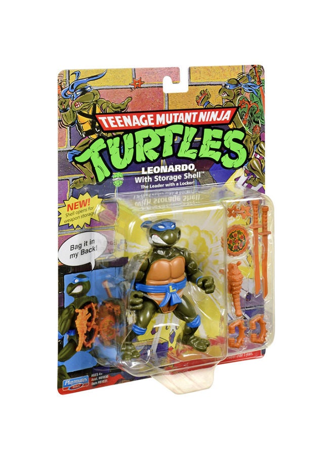 Playmates سلاحف النينجا المتحولة - غلاف تخزين كلاسيكي أصلي مجسم ليوناردو الأساسي - Image 3