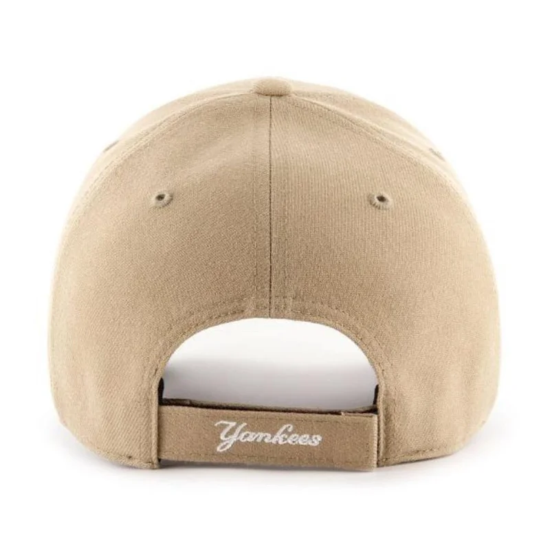 47 47 Brand New York Yankees MVP Adjustable Cap In Khaki
