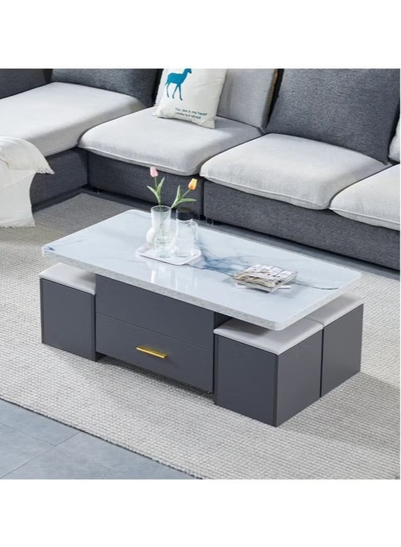 Generic Multifunctional Adjustable Height Modern Dining Table Set Coffee Table Set  - Image 2