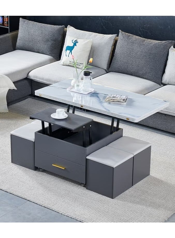 Generic Multifunctional Adjustable Height Modern Dining Table Set Coffee Table Set  - Image 1