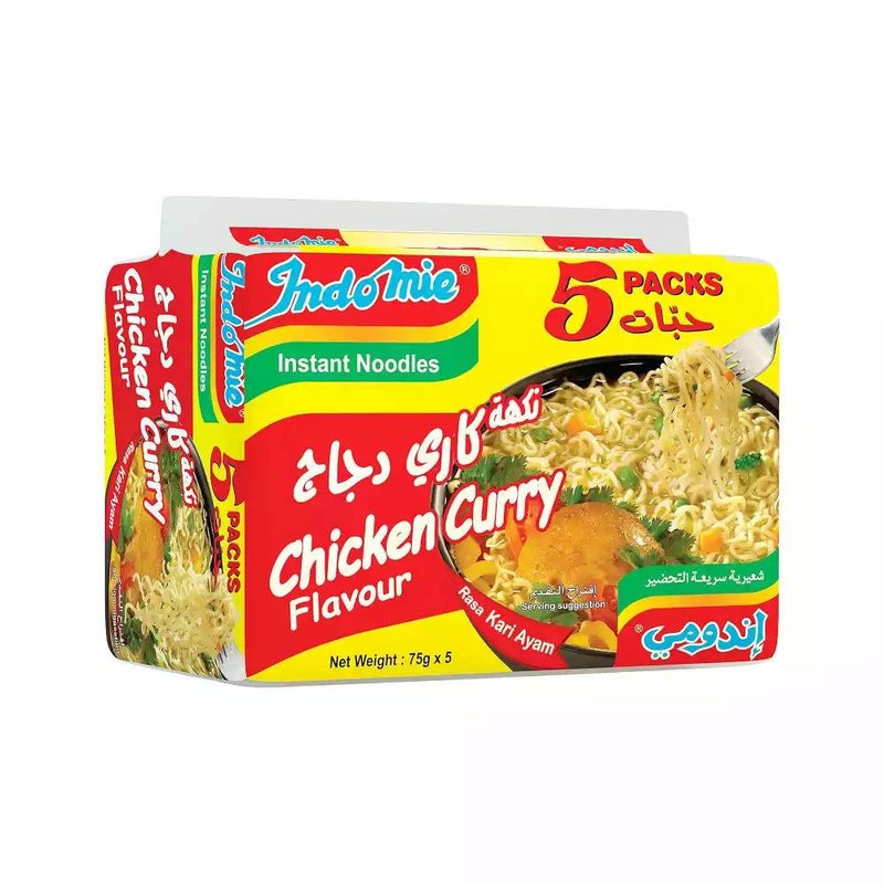 Indomie Instant Noodles Chicken Curry Flavour Noodles- 5X75gms - Image 1