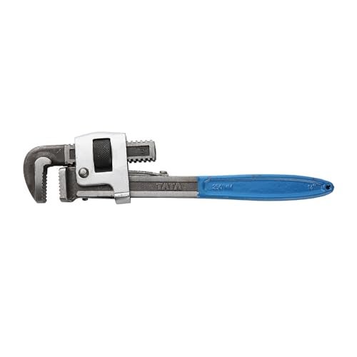AGRICO TATA Stilson Type Pipe Wrench | Ideal for Construction & Heavy-Duty Applications for Industrial & Professional Use | Alloy Steel Wrench GREY & BLUE | Size -14Inch/350 mm – WRS004_NEW - Image 2