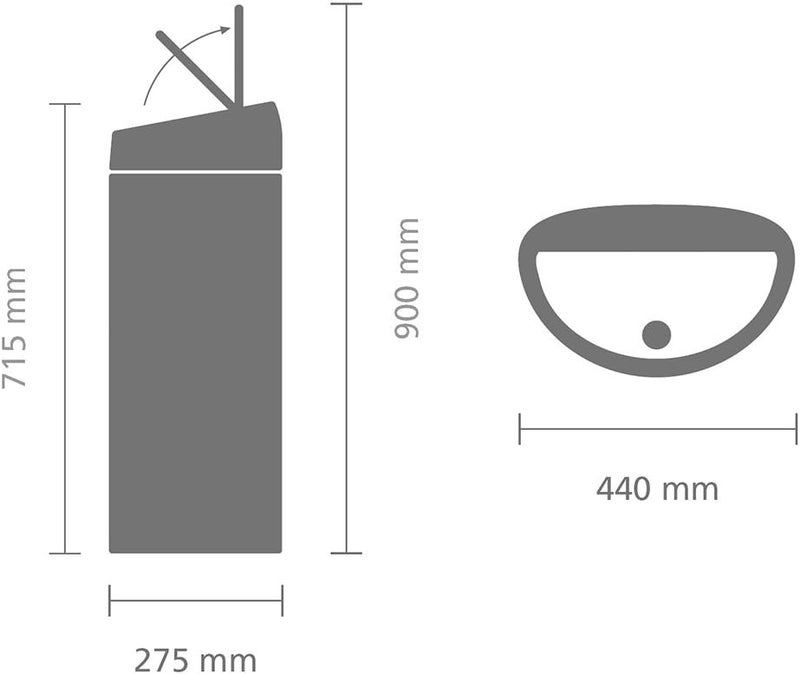 Brabantia Touch Bin® 40L Brilliant Steel - Image 5