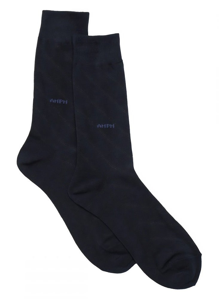 أيه إم بي إم جوارب رسمية للرجال (عبوة من 3) - أسود، أزرق داكن، رمادي - Image 4