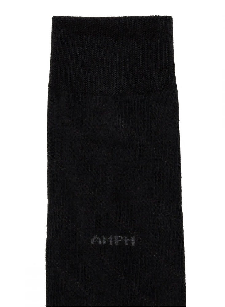 أيه إم بي إم جوارب رسمية للرجال (عبوة من 3) - أسود، أزرق داكن، رمادي - Image 5