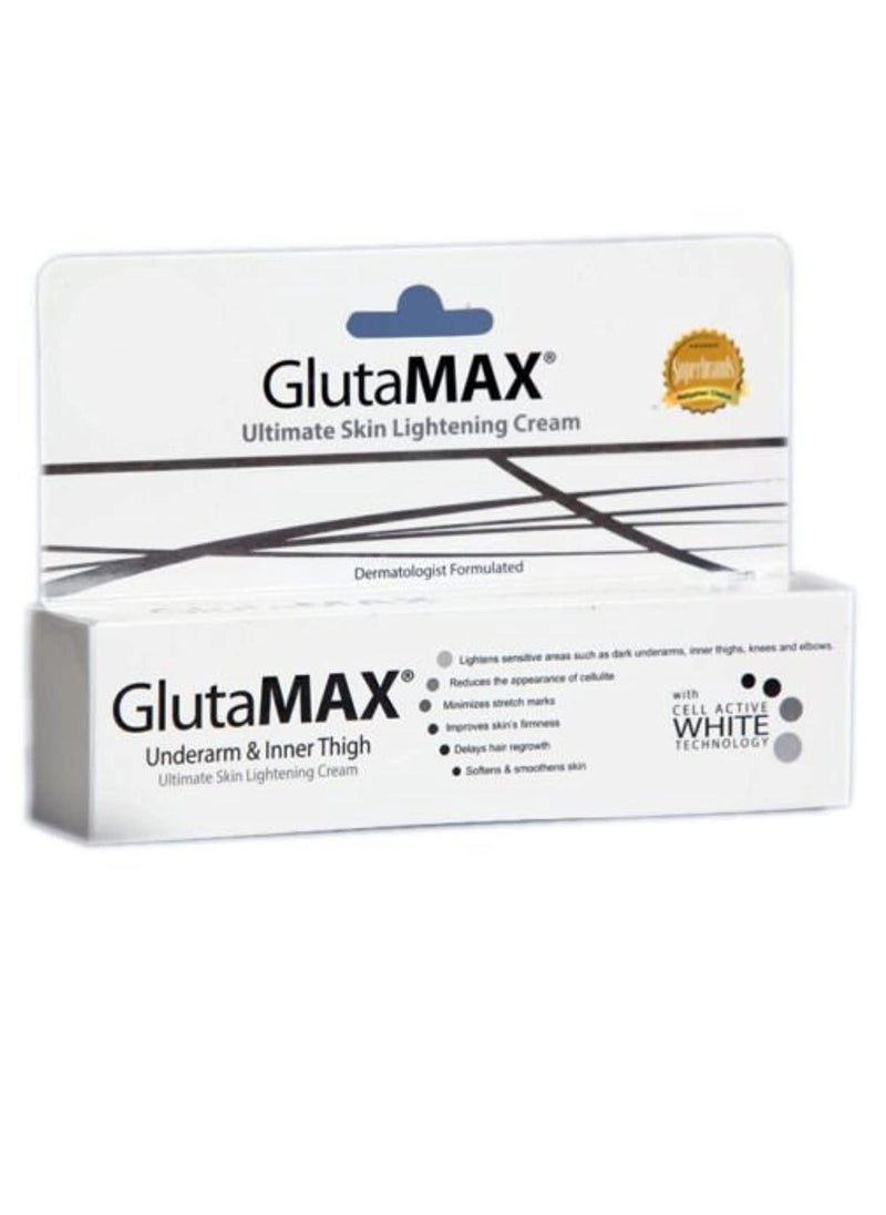 GlutaMAX - Glutamax Underarm and Inner Thigh Ultimate Skin Lightening Cream - 30gm - Image 1