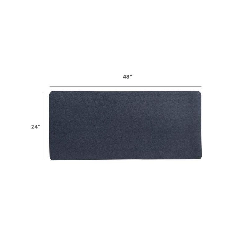 MotionTex Exercise Equipment Mat for Under Stationary Bike, Spin Bike, Exercise Bike, Treadmill, Fitness Equipment, Home Gym Floor Protection, 24" x 48", Black - Image 4