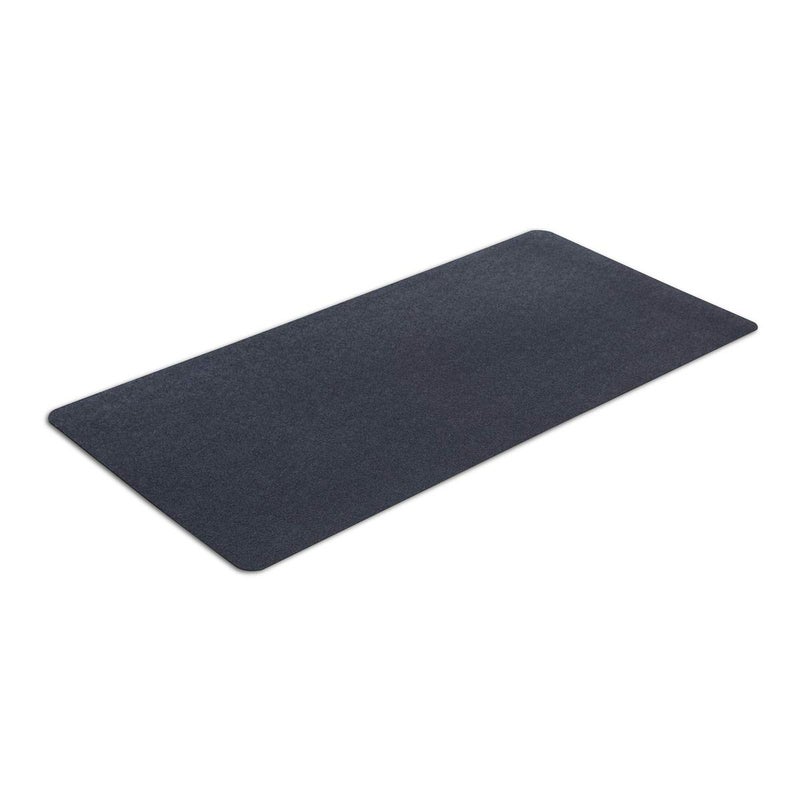 MotionTex Exercise Equipment Mat for Under Stationary Bike, Spin Bike, Exercise Bike, Treadmill, Fitness Equipment, Home Gym Floor Protection, 24" x 48", Black - Image 1