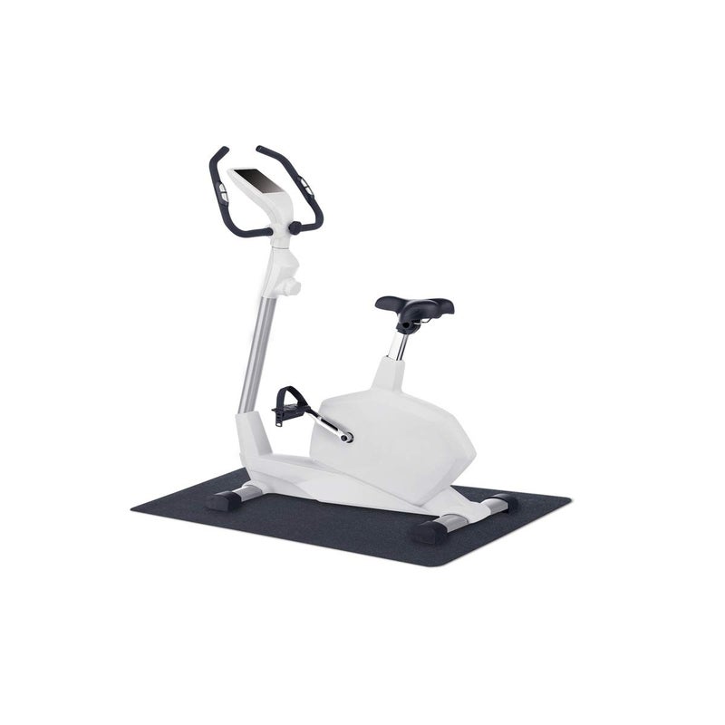 MotionTex Exercise Equipment Mat for Under Stationary Bike, Spin Bike, Exercise Bike, Treadmill, Fitness Equipment, Home Gym Floor Protection, 24" x 48", Black - Image 2