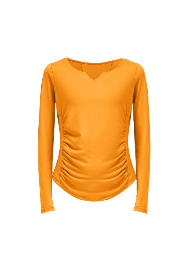 SPRING And Autumn Lulu Women's Quick-drying Fitness Clothes Sports Blouse Top Pilates Training Long-sleeved Clothes Running Yoga Clothes - Image 1