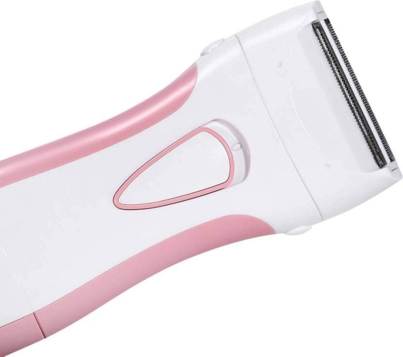 Dealsure Women's Rechargeable Double Razor Shaver for Under Arms, Bikini Line, Hands and Legs (White Pink Colour) - Image 2