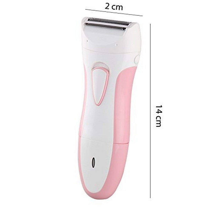 Dealsure Women's Rechargeable Double Razor Shaver for Under Arms, Bikini Line, Hands and Legs (White Pink Colour) - Image 4