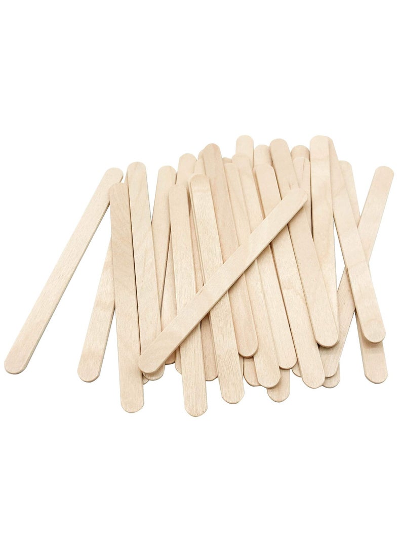 PARTNER 100 قطعة من أعواد المصاصة الخشبية الرفيعة للفنون والحرف اليدوية - Image 2