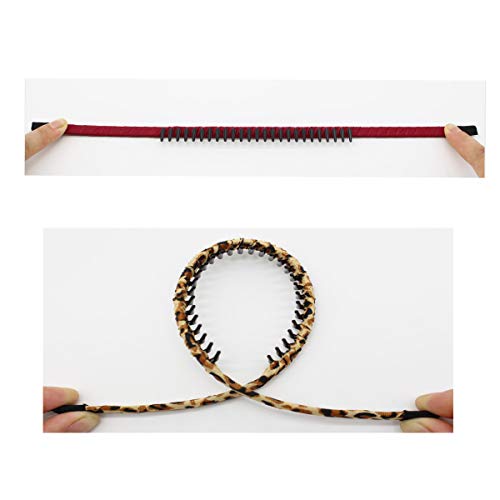 JOBAND Multicolor Stylish Teeth Comb Hair Hoop Hairband Headband Soft Comfy Non-slip Hair Accessories for Women/Girl(4 color) - Image 2