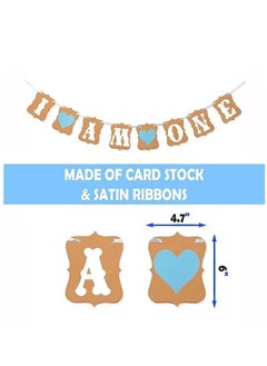 Brain Giggles Brain Giggles Boy First Birthday Decoration Kit 10pcs  - Image 4