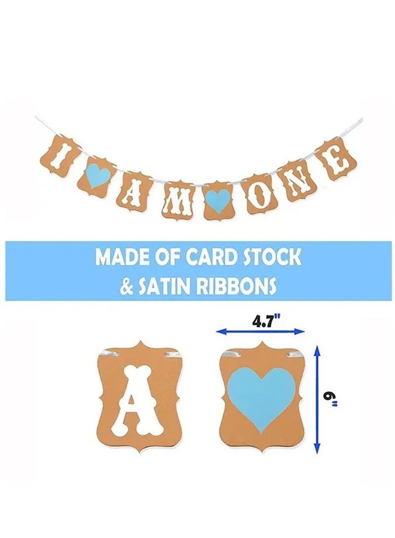 Brain Giggles Boy First Birthday Decoration Kit 10pcs - Image 4