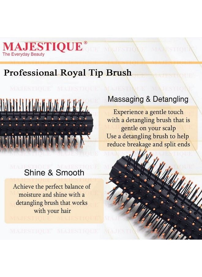 MAJESTIQUE - Roller Round Brush Hair Brush For Blow Drying Is Perfect To Style And Add Volume To Any Short Hair Style Roller Brush Works Great With Wax Clay Beard Balm Pomade - Image 1