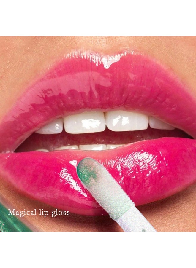 SWETIYOU SWETIYOU Color Changing Lip Gloss PH Tinted Lip Oil, Green to Pink, Color Change Effect, Shine Finish, Mood Lip Oil Gloss Balm, Long Lasting Moisturizing Lip Glow Oil for Dry Lips (01)  - Image 2