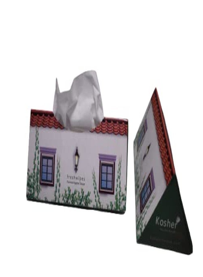 Kosher Castle Pyramid Facial Tissue Box, Pack of 5, 2 Ply, 50 Pulls Each - Image 4