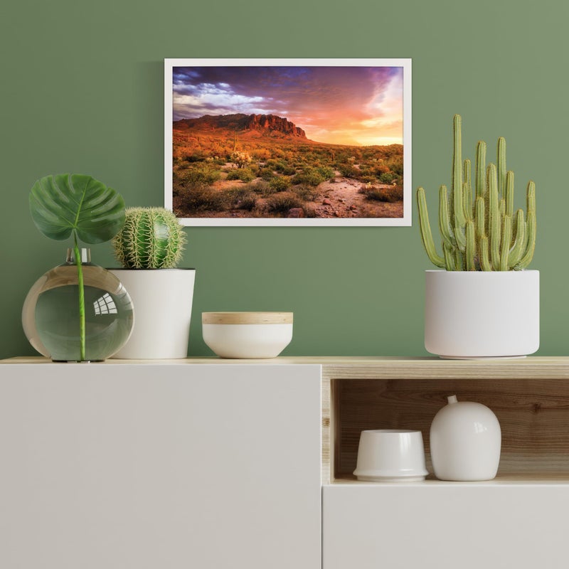 SNAP Gallery Solutions - 12"x18" White Wood Wall Poster Frame - Double White Mat - Wall Mount Display - Perfect Fit for Photos - Versatile Mounting Options - Rectangular Wall Mount - Image 2