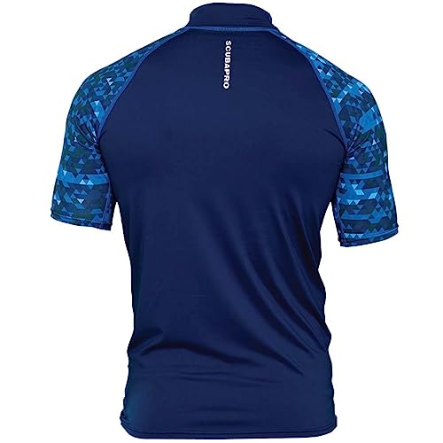 SCUBAPRO UPF 50 Rash Guard Long-Sleeve Men’s Diving Shirt, for Scuba Diving and Water Sports, Pull-On Polyester Exposure Protection Layer, Small, Blue - Image 2