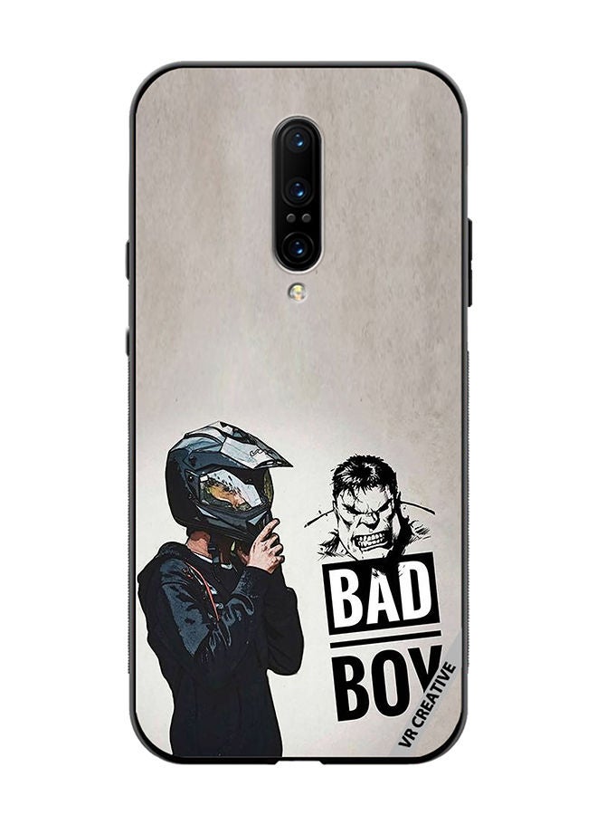 VR CREATIVE Protective Case Cover For OnePlus 7 Pro Bad Boy Design Multicolour - Image 1